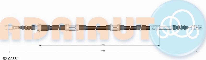 Adriauto 52.0288.1 - Kabel, dayanacaq əyləci furqanavto.az