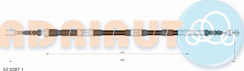 Adriauto 52.0287.1 - Kabel, dayanacaq əyləci furqanavto.az