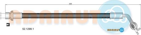 Adriauto 52.1299.1 - Əyləc şlanqı furqanavto.az
