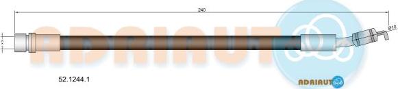 Adriauto 52.1244.1 - Əyləc şlanqı furqanavto.az