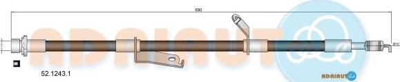 Adriauto 52.1243.1 - Əyləc şlanqı furqanavto.az