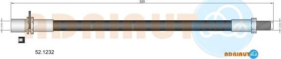 Adriauto 52.1232 - Əyləc şlanqı furqanavto.az