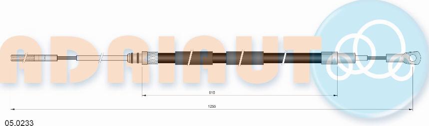 Adriauto 05.0233 - Kabel, dayanacaq əyləci furqanavto.az