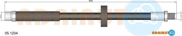 Adriauto 05.1204 - Əyləc şlanqı furqanavto.az