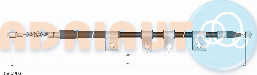 Adriauto 06.0203 - Kabel, dayanacaq əyləci furqanavto.az