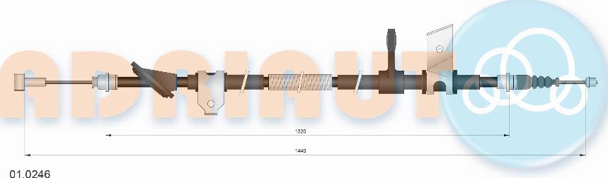 Adriauto 01.0246 - Kabel, dayanacaq əyləci furqanavto.az