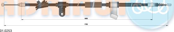 Adriauto 01.0253 - Kabel, dayanacaq əyləci furqanavto.az