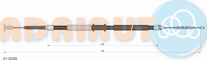 Adriauto 01.0235 - Kabel, dayanacaq əyləci furqanavto.az