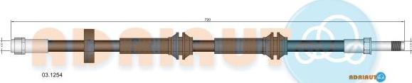 Adriauto 03.1254 - Əyləc şlanqı furqanavto.az