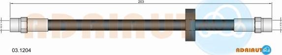Adriauto 03.1204 - Əyləc şlanqı furqanavto.az