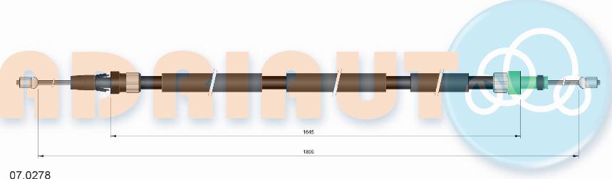 Adriauto 07.0278 - Kabel, dayanacaq əyləci furqanavto.az