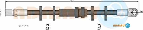 Adriauto 19.1212 - Əyləc şlanqı furqanavto.az