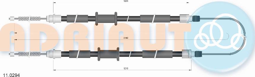 Adriauto 11.0294 - Kabel, dayanacaq əyləci furqanavto.az