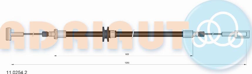 Adriauto 11.0254.2 - Kabel, dayanacaq əyləci furqanavto.az