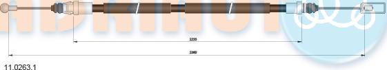 Adriauto 11.0263.1 - Kabel, dayanacaq əyləci furqanavto.az