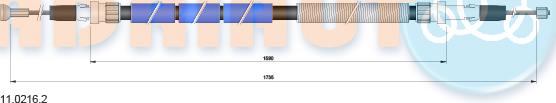 Adriauto 11.0216.2 - Kabel, dayanacaq əyləci furqanavto.az