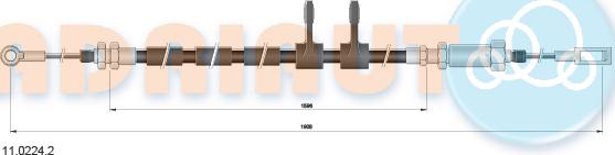 Adriauto 11.0224.2 - Kabel, dayanacaq əyləci furqanavto.az