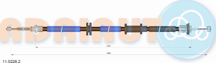 Adriauto 11.0226.2 - Kabel, dayanacaq əyləci furqanavto.az