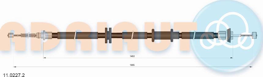 Adriauto 11.0227.2 - Kabel, dayanacaq əyləci furqanavto.az