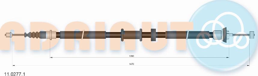 Adriauto 11.0277.1 - Kabel, dayanacaq əyləci furqanavto.az