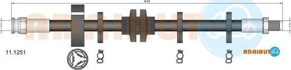 Adriauto 11.1251 - Əyləc şlanqı furqanavto.az