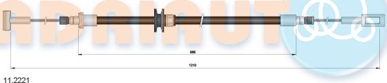 Adriauto 11.2221 - Kabel, dayanacaq əyləci furqanavto.az