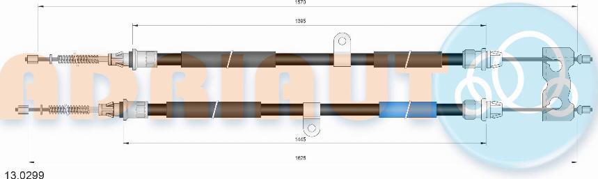 Adriauto 13.0299 - Kabel, dayanacaq əyləci furqanavto.az