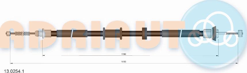 Adriauto 13.0254.1 - Kabel, dayanacaq əyləci furqanavto.az
