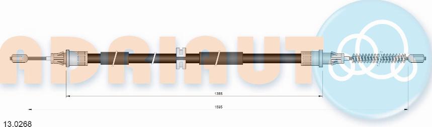 Adriauto 13.0268 - Kabel, dayanacaq əyləci furqanavto.az