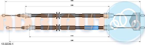 Adriauto 13.0220.1 - Kabel, dayanacaq əyləci furqanavto.az