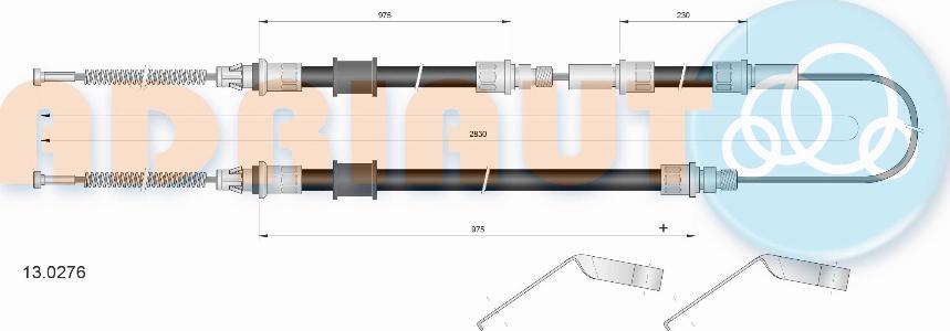 Adriauto 13.0276 - Kabel, dayanacaq əyləci furqanavto.az