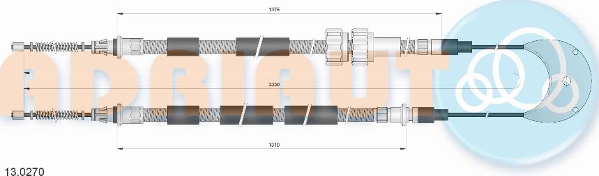 Adriauto 13.0270 - Kabel, dayanacaq əyləci furqanavto.az