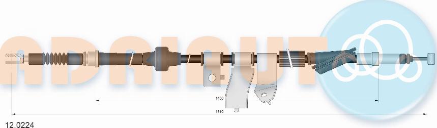 Adriauto 12.0224 - Kabel, dayanacaq əyləci furqanavto.az
