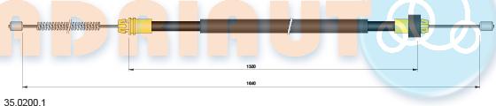 Adriauto 35.0200.1 - Kabel, dayanacaq əyləci furqanavto.az