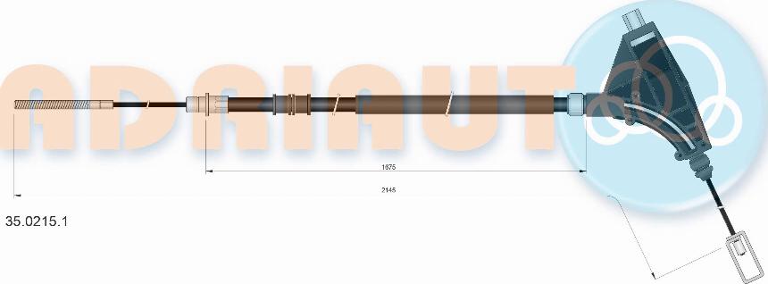 Adriauto 35.0215.1 - Kabel, dayanacaq əyləci furqanavto.az