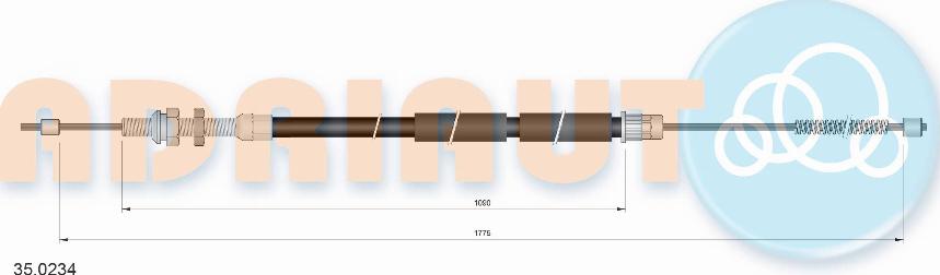 Adriauto 35.0234 - Kabel, dayanacaq əyləci furqanavto.az