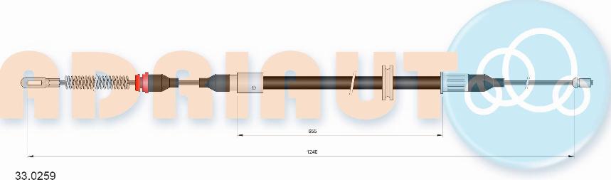 Adriauto 33.0259 - Kabel, dayanacaq əyləci furqanavto.az