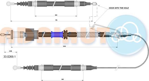 Adriauto 33.0269.1 - Kabel, dayanacaq əyləci furqanavto.az