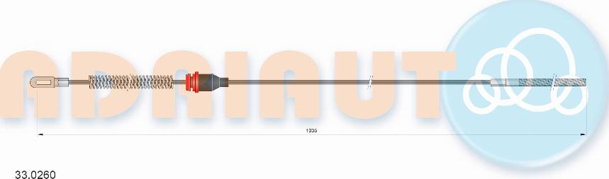Adriauto 33.0260 - Kabel, dayanacaq əyləci furqanavto.az
