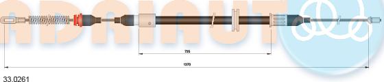 Adriauto 33.0261 - Kabel, dayanacaq əyləci furqanavto.az