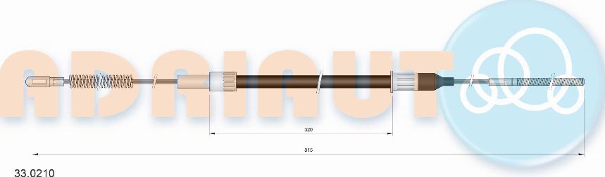 Adriauto 33.0210 - Kabel, dayanacaq əyləci furqanavto.az