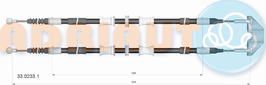Adriauto 33.0233.1 - Kabel, dayanacaq əyləci furqanavto.az