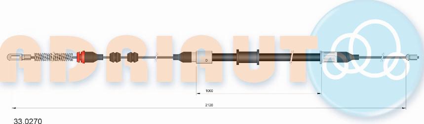 Adriauto 33.0270 - Kabel, dayanacaq əyləci furqanavto.az