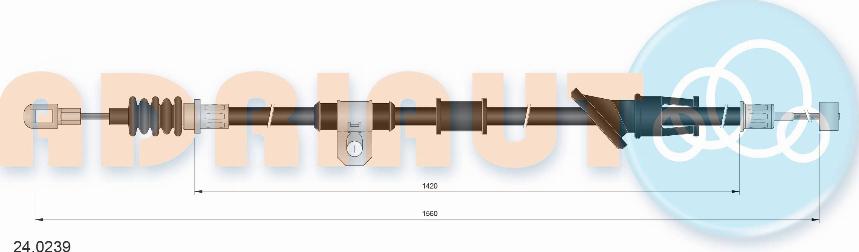 Adriauto 24.0239 - Kabel, dayanacaq əyləci furqanavto.az