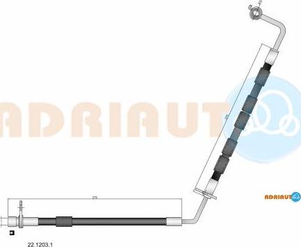 Adriauto 22.1203.1 - Əyləc şlanqı furqanavto.az