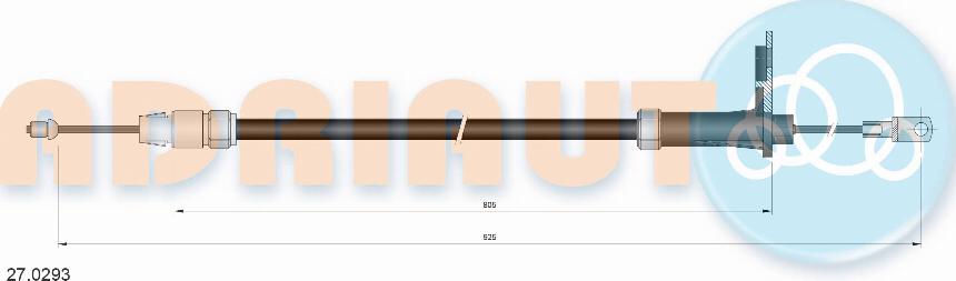 Adriauto 27.0293 - Kabel, dayanacaq əyləci furqanavto.az