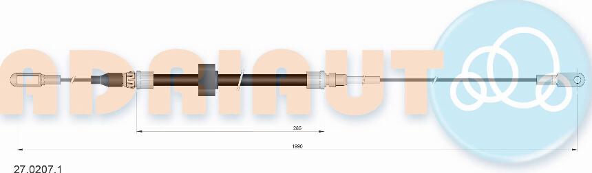 Adriauto 27.0207.1 - Kabel, dayanacaq əyləci furqanavto.az