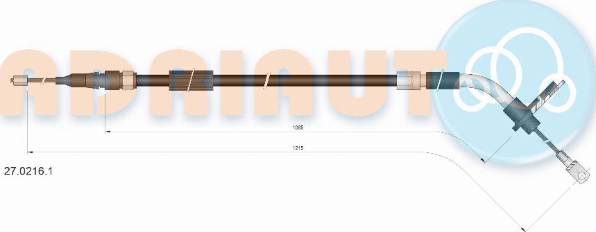 Adriauto 27.0216.1 - Kabel, dayanacaq əyləci furqanavto.az