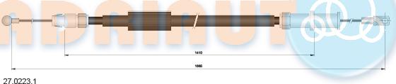 Adriauto 27.0223.1 - Kabel, dayanacaq əyləci furqanavto.az