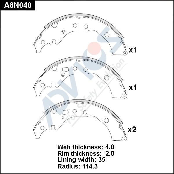 Advics A8N040 - Əyləc Başlığı Dəsti furqanavto.az